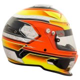 Zamp RZ-70E Switch Helmets H760C30M Helmet, Switch, Full Face, Orange/Yellow Graphic, Gloss Finish, Fire-Retardant Liner, Snell SA2020/FIA 8859-2015, Medium, Each thumbnail 9