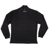 Zamp Underwear Shirts RU001003S Fire Retardant Shirts, SFI 3.3, Turtle Neck, Long Sleeve, Acrylic/Cotton Blend, Black, Men's Small, Each thumbnail 3