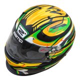 Zamp Helmets H760C49M Helmet RZ-70E Switch SNELL SA2020/FIA8859-2015 Matte Grn/Blk/ Graphic Medium thumbnail 1