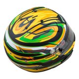 Zamp Helmets H760C49M Helmet RZ-70E Switch SNELL SA2020/FIA8859-2015 Matte Grn/Blk/ Graphic Medium thumbnail 2