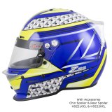 Zamp RZ-62 Helmets H764C36M Helmet, RZ-62, Full Face, Graphic, Blue/Green, Fire-Retardant Fabric, Snell SA2020, Medium, Each thumbnail 3