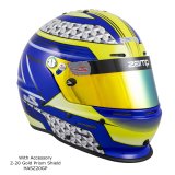 Zamp RZ-62 Helmets H764C36M Helmet, RZ-62, Full Face, Graphic, Blue/Green, Fire-Retardant Fabric, Snell SA2020, Medium, Each thumbnail 7