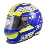 Zamp RZ-62 Helmets H764C36M Helmet, RZ-62, Full Face, Graphic, Blue/Green, Fire-Retardant Fabric, Snell SA2020, Medium, Each thumbnail 8