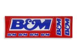 B&M Decals 669959 Decal, Vinyl, Adhesive Back, Red, White, Blue, Logo, Each thumbnail 1
