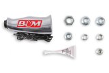B&M Universal T-Handle Shift Knobs 80658 Knob, T-Handle, Aluminum, Brushed, Logo, Automatic, Manual Transmission, Each thumbnail 2