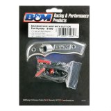B&M Button Shifter Knobs 81060 Shift Knob, Pistol Grip, Aluminum, Natural, Automatic Transmission, Each thumbnail 1