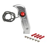 B&M Button Shifter Knobs 81060 Shift Knob, Pistol Grip, Aluminum, Natural, Automatic Transmission, Each thumbnail 4