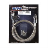 B&M Transmission Fluid Dipsticks 22168 Dipstick, Firewall Mount, Locking, Polished Aluminum Handle, Tube, Chevy, 6L80, Kit thumbnail 1