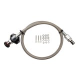 B&M Transmission Fluid Dipsticks 22168 Dipstick, Firewall Mount, Locking, Polished Aluminum Handle, Tube, Chevy, 6L80, Kit thumbnail 2