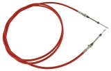 B&M Super Duty Race Shifter Cables 80836 Cable, Duty, 12 ft. Length, Morse Style, Eyelet/Threaded Ends, Red, Each thumbnail 2