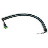 B&M Standard Remote Buttons with Spiral Cords 46003 Switch, Push Button, Momentary, Launch, Nitrous, Trans-Brake, Plastic, Green, 12 Amps, Cord, Each thumbnail 2