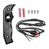 B&M Magnum Grip Shifter Side Plates 81078 Plate, Shift Knob Component, Anodized Black, 12 V Momentary Switch, Grip, Each thumbnail 1