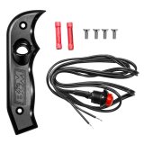 B&M Magnum Grip Shifter Side Plates 81078 Plate, Shift Knob Component, Anodized Black, 12 V Momentary Switch, Grip, Each thumbnail 4