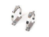 Canton Racing Accusump Mounting Clamps 24-200 Oil Accumulator Brackets, Stainless Steel, Natural, Kit thumbnail 2