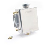 Canton Racing Coolant Recovery/Overflow Catch/Fill Tanks 80-211 Overflow Tank, 4 Qt, Rectangular, 8.5 Tall, 7.0 Wide, 4 in. Deep, Aluminum, 1/4 in. NPT Inlet, Universal, Kit thumbnail 1
