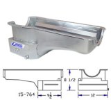 Canton Racing Road Race Series Wet Sump Oil Pans 15-764 Pans, Series, Street/Strip, Front Sump, Passenger Side Dipstick, 6-qt. Pan, 8.5 in. Deep, Steel, Clear Zinc, Ford, Big Block, Each thumbnail 5