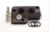 Canton Racing Remote Oil Filter Adapters 22-627 Adapter; Billet Adapter; 1/2 in. NPT Ports, Ford, Coyote, Each thumbnail 2