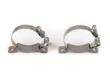 Canton Racing Accusump Mounting Clamps 24-240 Oil Accumulator Brackets, Stainless Steel, Natural, Kit thumbnail 1