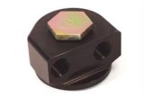 Canton Racing 90 Degree Rotating Remote Oil Filter Adapters 22-593 Adapter, Filter, Bolt-On, Aluminum, Black, 13/16-16 in. Thread, 1/2 in. NPT Inlet/Outlet, Each thumbnail 2