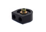 Canton Racing Oil Cooler Sandwich Adapters 22-545 Adapter, Filter, Bolt-On, Aluminum, Black, 3/4-16 in. Filter Thread, 1/2 in. NPT Inlet/Outlet, Each thumbnail 2
