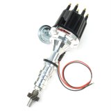 PerTronix Flame-Thrower Plug and Play Billet Distributors with Ignitor III® Module D7133710 Distributor, Play, Hall Effect Pickup, Vacuum Advance, Black Cap, Ford, 352-428 FE, Each thumbnail 1