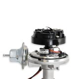 PerTronix Flame-Thrower Stock Look Cast Distributors for 1957 BEL AIR - D104600 Distributor, Flame-Thrower, Ignitor I, Look, Socket Cap, Magnetic Pickup, Vacuum Advance, Cap, Chevy, V8, Each thumbnail 1