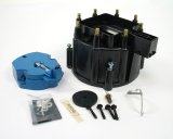 PerTronix HEI Cap and Rotor Kits D4000 Rotor, Black, Male/HEI, Brass Terminals, Clamp-Down, Buick, Chevy, GMC, Oldsmobile, Pontiac, V8, Kit thumbnail 3