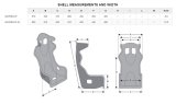 MOMO Racing Super Cup Seats 1082BLK Seat, XL, Highback Bucket, Fiberglass, Fabric, Black, Each thumbnail 2