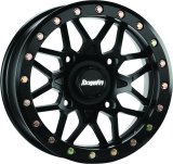 DragonFire Racing Typhon Beadlock Matte Black Wheels 14x7 Wheel 14X7 4/156+10 5+2 Machined thumbnail 2