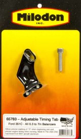 Milodon Timing Pointers 65783 Pointer, Billet Aluminum, Black, 6.300 in. - 7.000 in. Balancer Diameter, Ford, 351C, 351M, 400, Each thumbnail 2