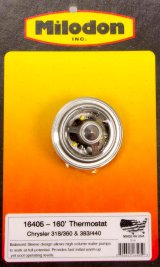 Milodon High-Flow Thermostats 16405 Thermostat, 160 Degree, High-Flow, Copper/Brass, Chrysler, Dodge, Plymouth, Each thumbnail 2