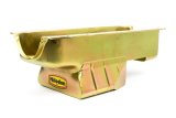 Milodon Street and Strip Oil Pans 30941 Pan, Steel, Gold Iridite, 7 qt, Mopar, Small Block, 360, A, B E Bodies, Control, Stroker, Each thumbnail 2