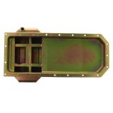 Milodon Gen III Hemi Pro Touring Oil Pans 31002 Pan, Touring, Hemi, 5.7, 6.1, 6.4 , Engine Swap with Tubular K-Member, Steel, Gold Iridite, 7 qt., Mopar, Each thumbnail 3