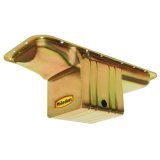 Milodon Street and Strip Oil Pans 31015 Pan, Steel, Gold Iridite, 7 qt., Mopar, Big Block, B/RB, Fits A, B E Bodies, External Sump, Each thumbnail 1
