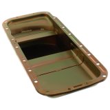 Milodon Stock Replacement Oil Pans for 1970-1971 CHALLENGER, 1967-1971 CHARGER, 1966-1970 CORONET - 30761 Pan, Steel, Gold Iridite, 6 qt., Mopar, B/RB Engines, A, B and E Bodies, Int Control Baffles, Each thumbnail 1