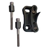Milodon Timing Pointers 65780 Pointer, Billet Aluminum, Black, 6.325 in., 7.074 in., Diameter Balancers, Ford, Each thumbnail 1