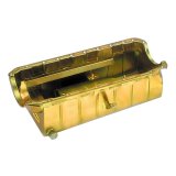 Milodon Marine Oil Pans 31310 Pan, Steel, Gold Iridite, 9 qt., Chevy, Big Block, Mark IV, Marine, Fits V-Drive, Each thumbnail 1