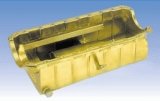 Milodon Marine Oil Pans 31310 Pan, Steel, Gold Iridite, 9 qt., Chevy, Big Block, Mark IV, Marine, Fits V-Drive, Each thumbnail 2