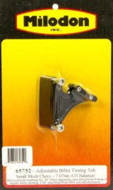 Milodon Timing Pointers 65752 Pointer, Adjustable, Billet Aluminum, Black, 7.000 in. to 7.074 in. Diameter ATI Balancer, Chevy, Each thumbnail 2