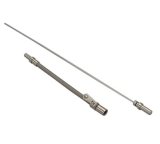 Milodon Stainless Steel Oil Dipsticks 22060 Dipstick with Tube, Engine, Braided Steel, Natural, Dodge, Mopar, Small Block, Each thumbnail 1