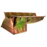 Milodon Street and Strip Oil Pans 30970 Pan, Steel, Gold Iridite, 6 qt., Chevy, Big Block, Mark IV, Each thumbnail 3