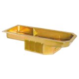 Milodon Gen III Hemi Oil Pans 31000 Pan, Hemi, 5.7 6.1 6.4, A B C and E Bodies, Engine Swap with Stock K-Member, Steel, Gold Iridite, 6 qt., Mopar, Each thumbnail 1