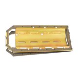 Milodon Windage Trays 32010 Tray, Steel, Gold Iridite, Louvered, Mopar, 6.1 and 5.7 liter Hemi thumbnail 1