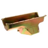 Milodon Street and Strip Oil Pans 30940 Pan, Steel, Gold Iridite, 8 qt, Mopar, Small Block, 360, A, B E Bodies, Each thumbnail 2