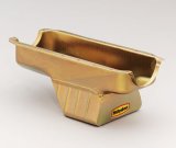 Milodon Street and Strip Oil Pans 30940 Pan, Steel, Gold Iridite, 8 qt, Mopar, Small Block, 360, A, B E Bodies, Each thumbnail 3