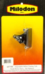 Milodon Timing Pointers 65750 Pointer, Billet Aluminum, Black, 8.0 in. Diameter Balancer, Chevy, Each thumbnail 2