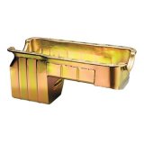 Milodon 4x4 Truck and Off-Road Oil Pans 30501 Pan, Steel, Gold Iridite, 7 qt., Ford, Pickup, SUV, 289/302, Each thumbnail 1