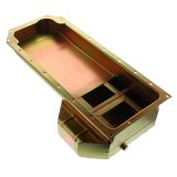 Milodon Gen III Hemi Pro Touring Oil Pans 31032 Pan, Touring, Hellcat 6.2, Swap A, B, E Body with Tubular K-Members, Mopar, Steel, 7 Quart, 5.5 in. Deep, Gold Iridited, Each thumbnail 1