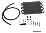 TCI Performance Transmission Coolers 823800 Fluid Cooler, Automatic Transmission, Tube and Fin, Aluminum, Black, 10 in. x 15 1/2 in. x 3/4 in., Each thumbnail 1