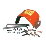 TCI Transmission Shields 970000 Automatic Shield, Case, Aluminum, Red Powdercoated, Chevy, Powerglide, Kit thumbnail 1